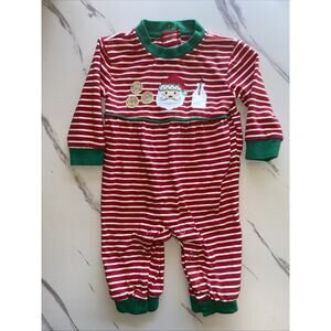 Trotter Street Kids Holiday Christmas Santa Claus Cookies 1pc Outfit Baby 3M